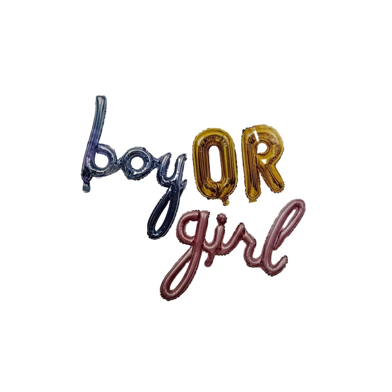 Boy or girl betű fólia lufi
