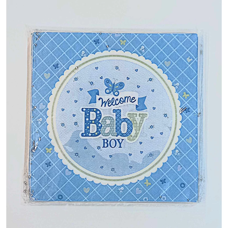 Welcome Baby Boy szalvéta