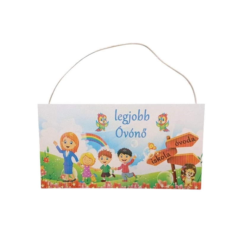 Legjobb óvónő fali dekor tábla