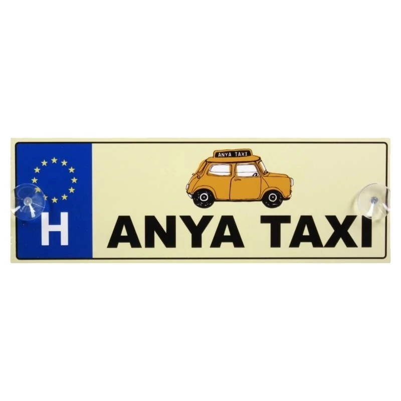 Rendszámtábla - Anya taxi - 