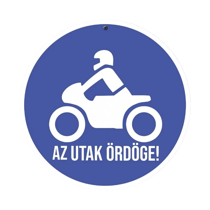 Motoros tábla, sebességkorlátozó tábla 40 cm