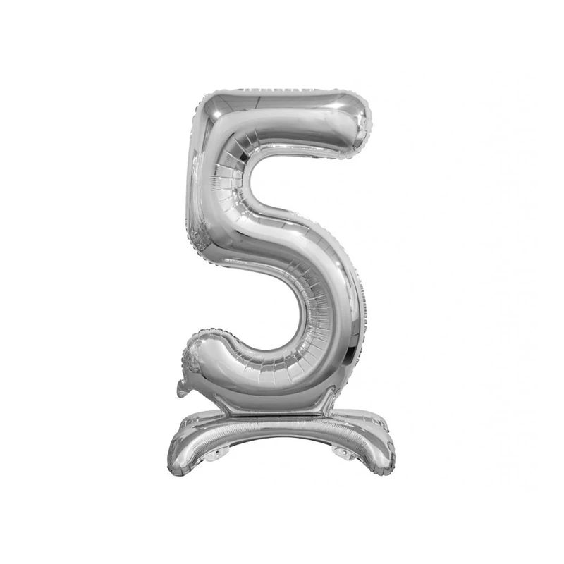 5-ös,Talpas fólia lufi, ezüst 74 cm
