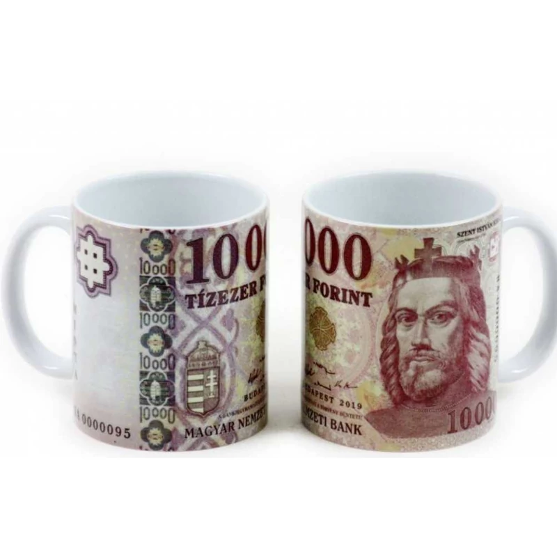Tízezer forintos mintás bögre