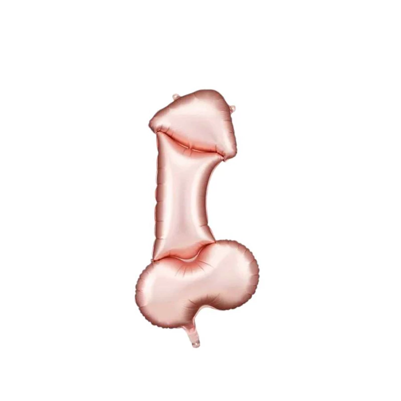 Rose gold pénisz lufi, 112 cm 