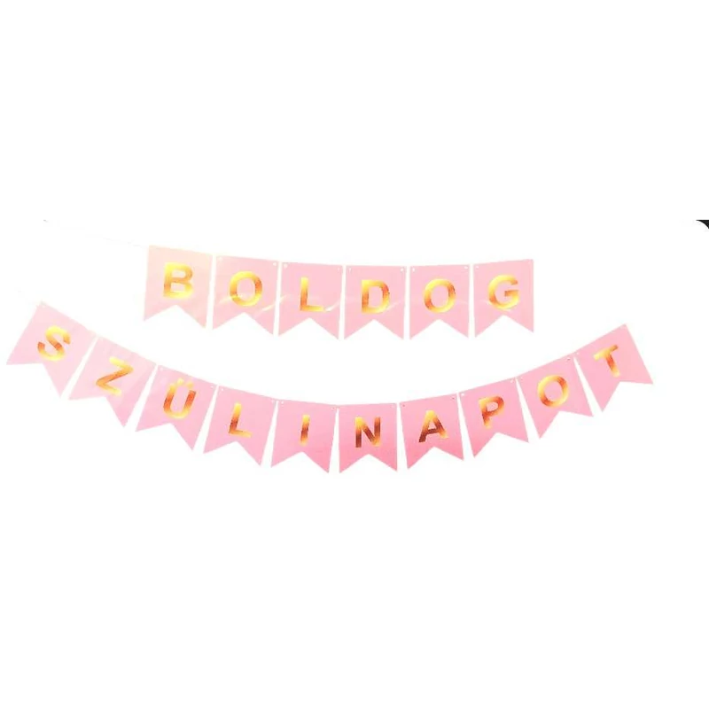 Rózsaszín -Boldog szülinapot - Banner