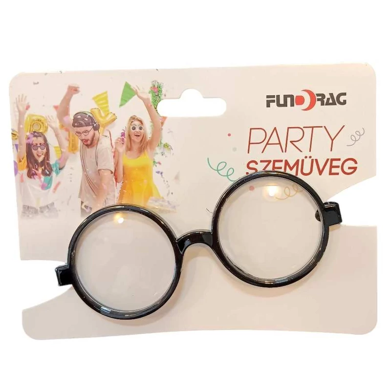 Fekete keretes Harry Potter  party szemüveg