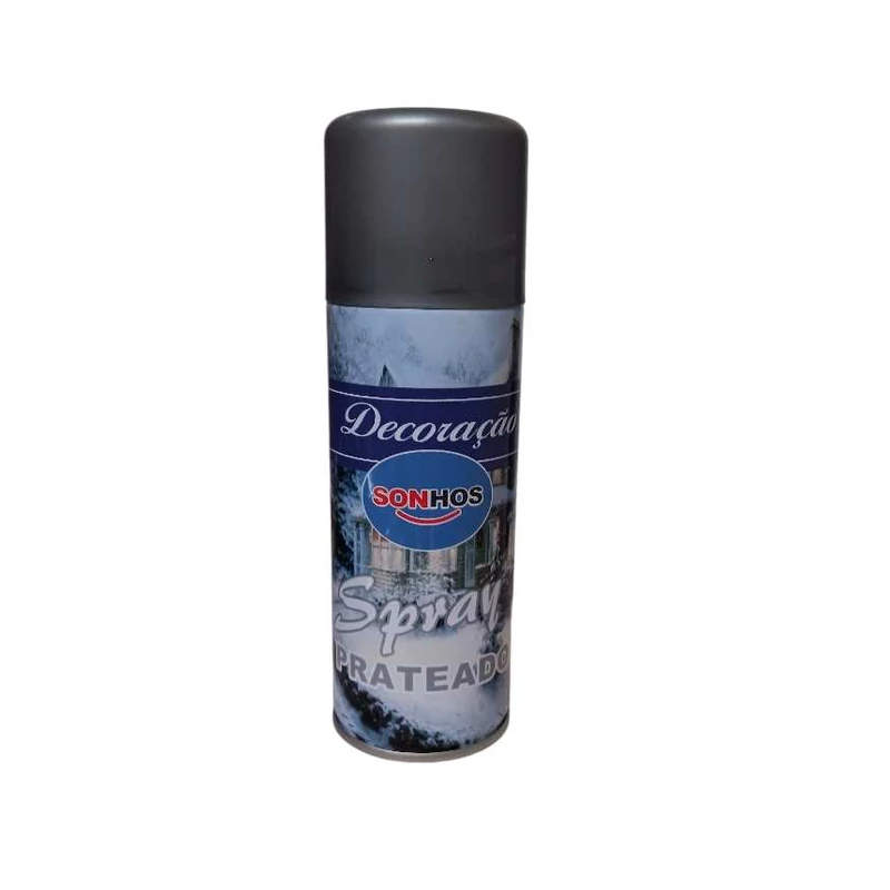 Hóspray - dekorációs műhó, ezüst 