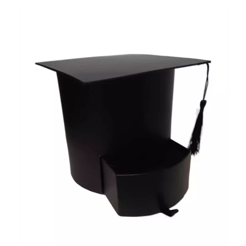 Diploma kalap ,fekete , fiókkal , fekete bojtal