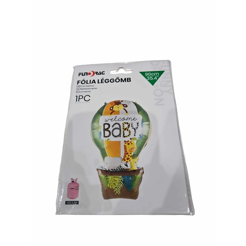 Welcome safari baby fólia lufi  90 cm 