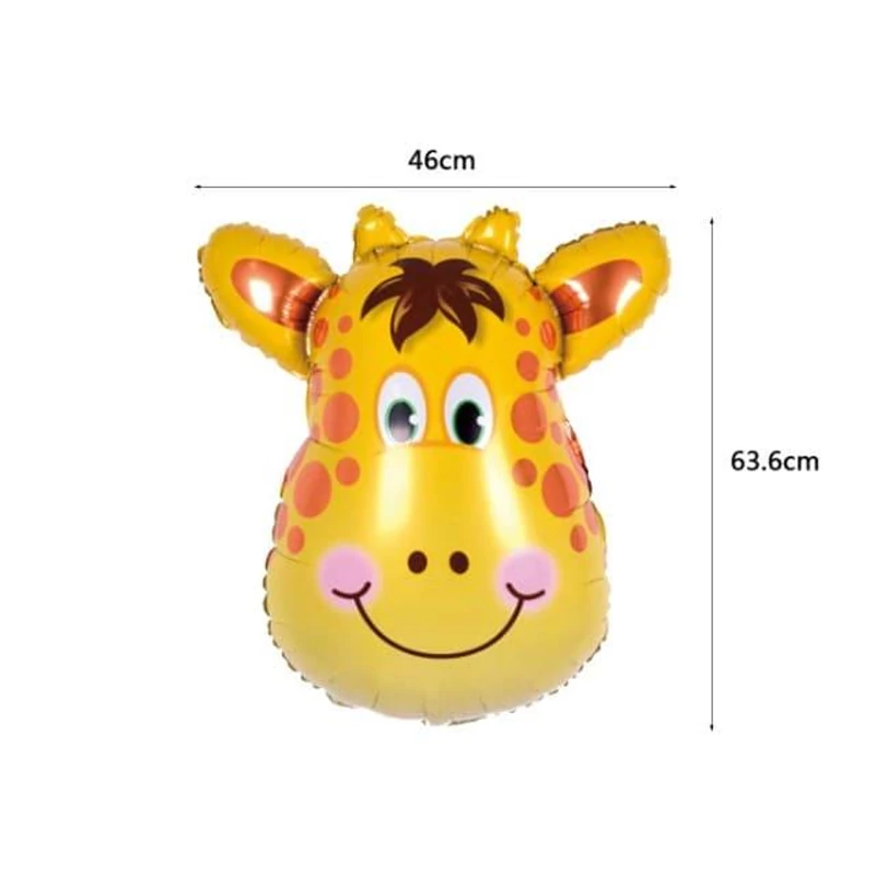 Zsiráf fej fólia lufi,64 cm