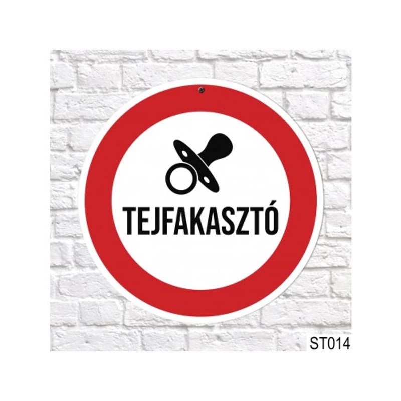 Tejfakasztó sebességkorlátozó tábla 40 cm 