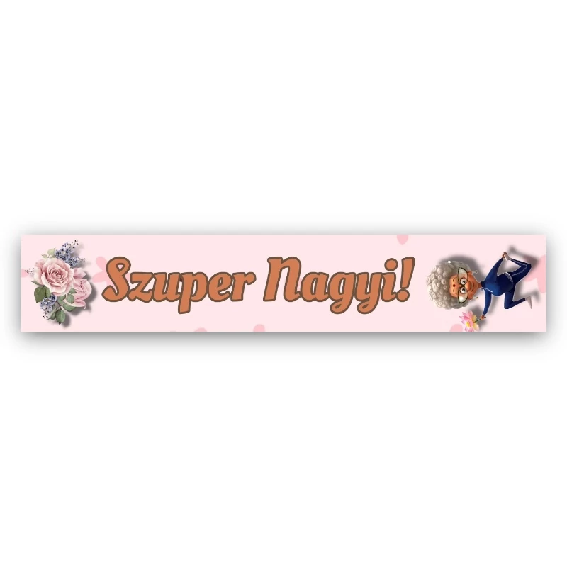 Szuper nagyi vállszalag