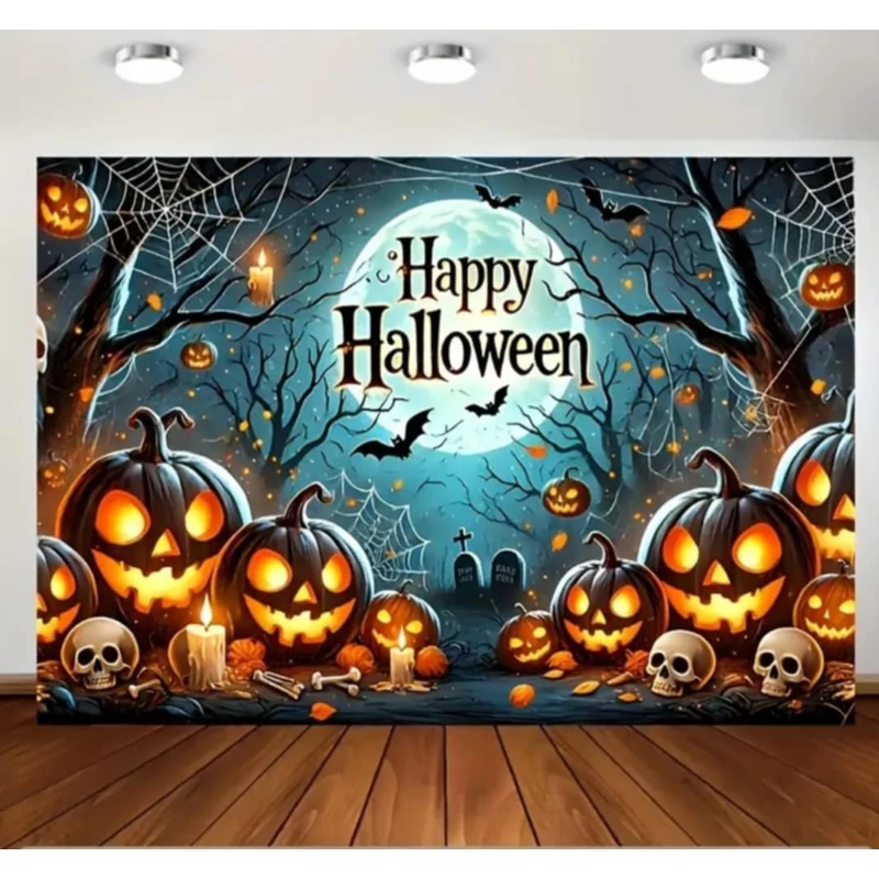 Halloween party fotó banner, 152 cm