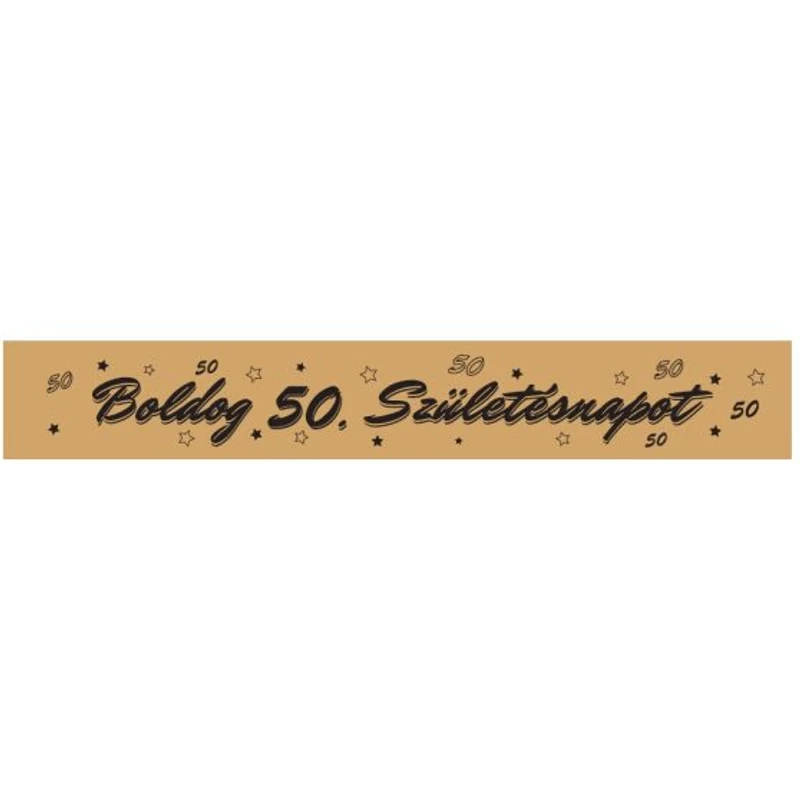 Boldog 50. születésnapot vállszalag