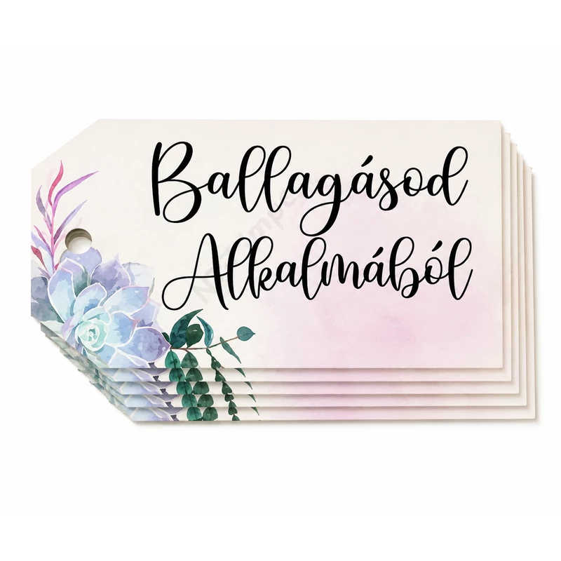 Tábla fa Biléta-ballagásod alkalmából - rózsaszín