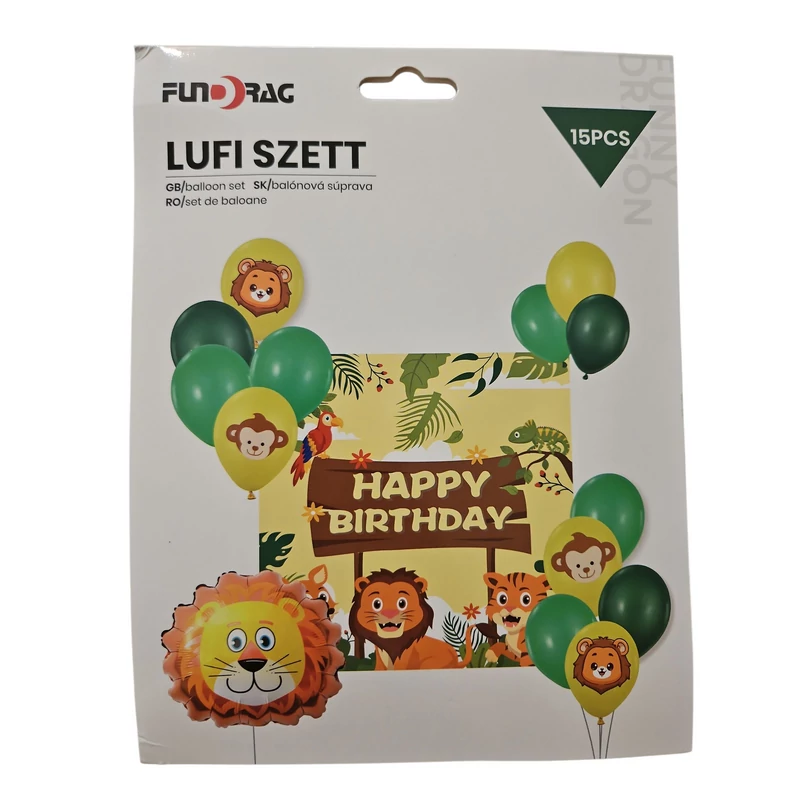 Safaris lufiszett fotó bannerrel