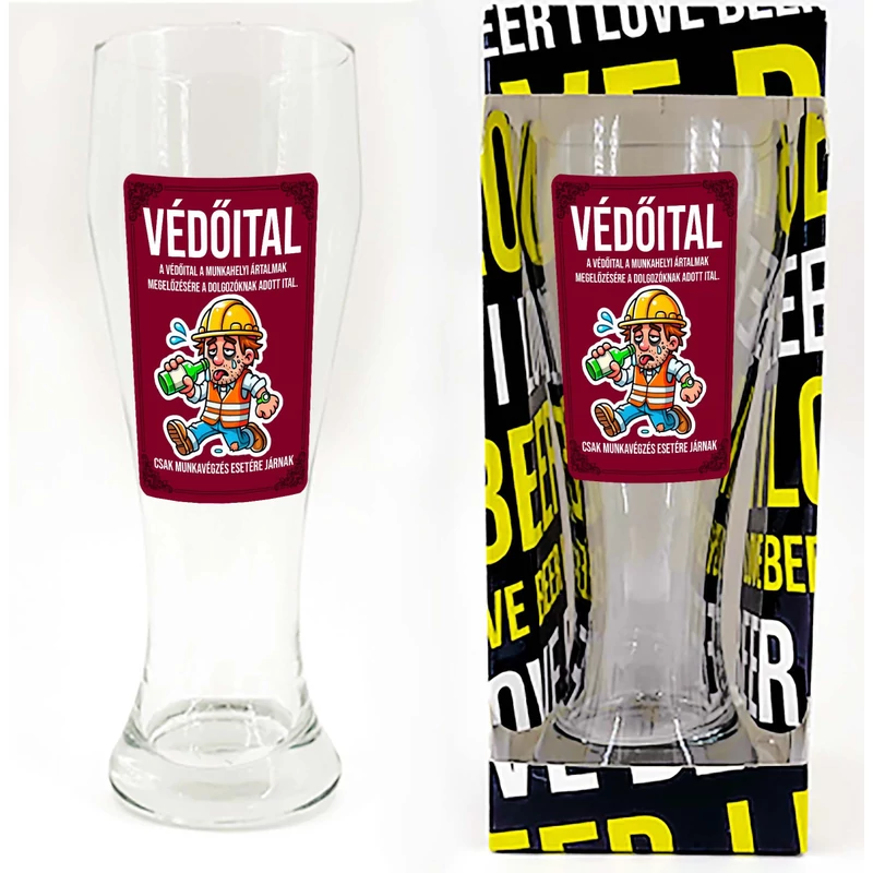Védőital - Sörös pohár , 665 ml 