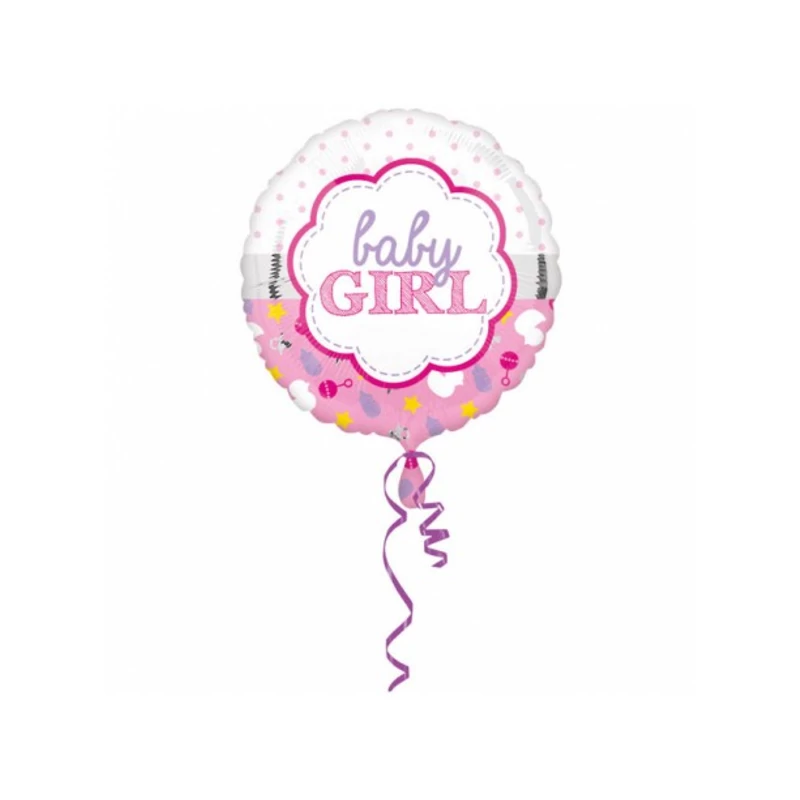 Baby girl fólia lufi, 43 cm