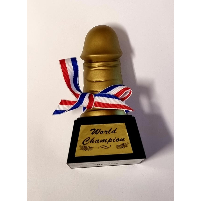 Pénisz-World Champion vicces trófea