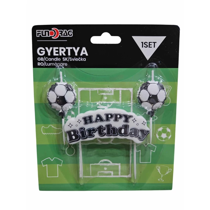 Foci gyertya szett, 3 db