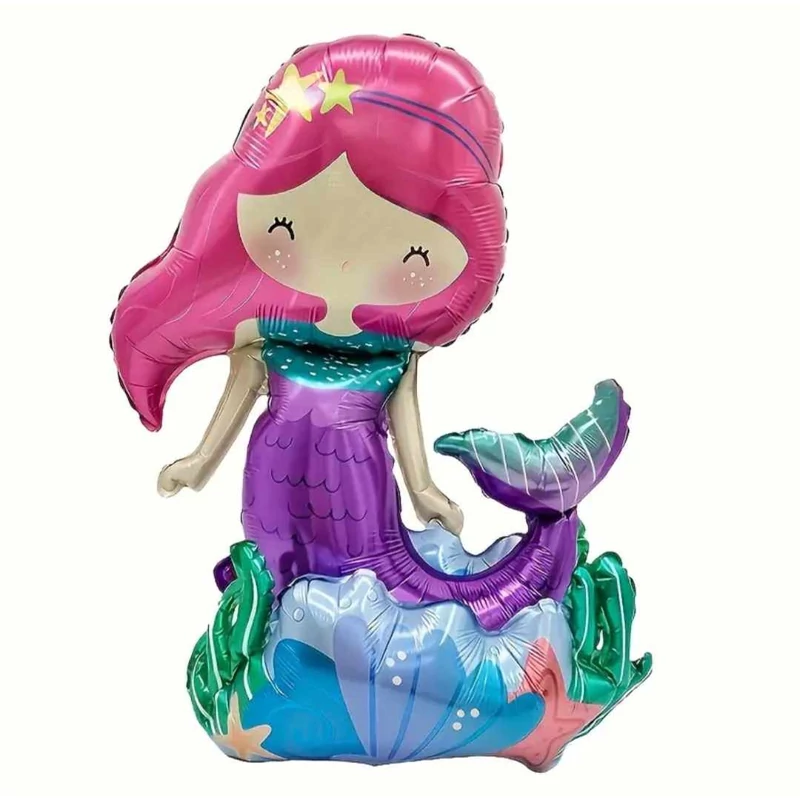 Sellő talpas fólia lufi ,65 cm