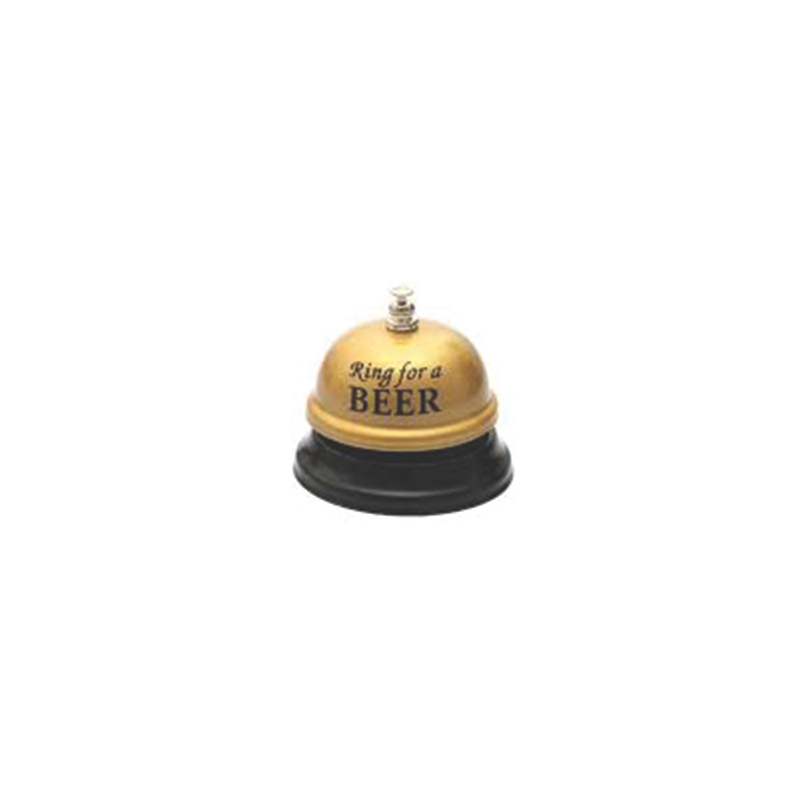 Csengő, ring for beer, arany,  7cm