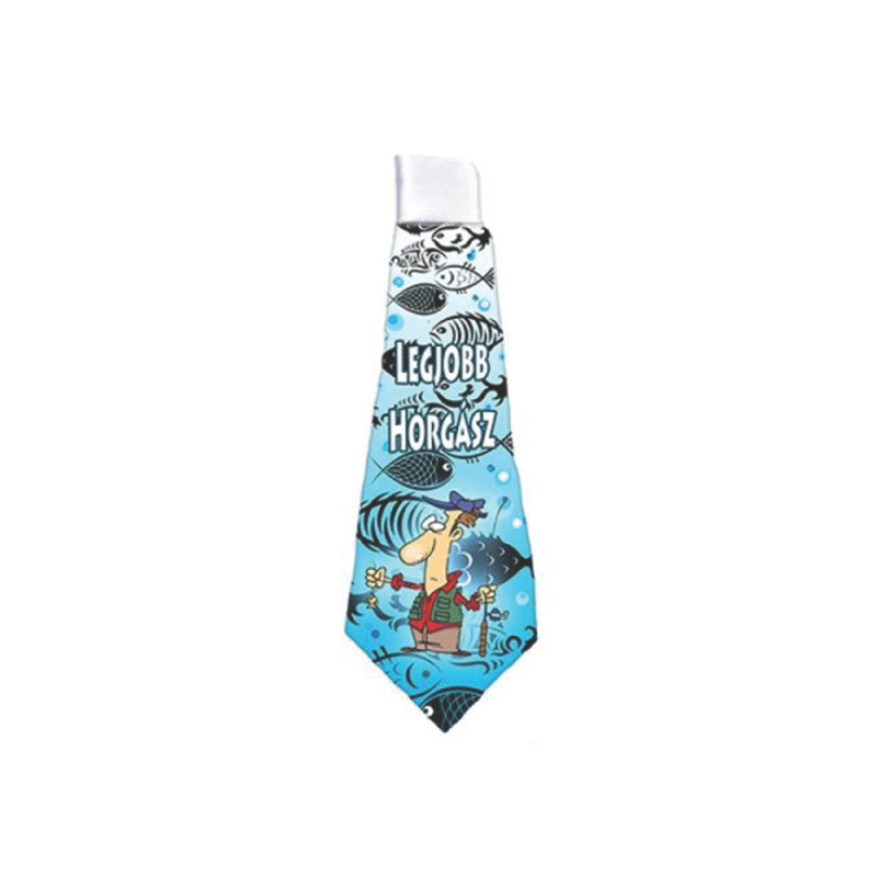 Legjobb horgász nyakkendő, 37 cm