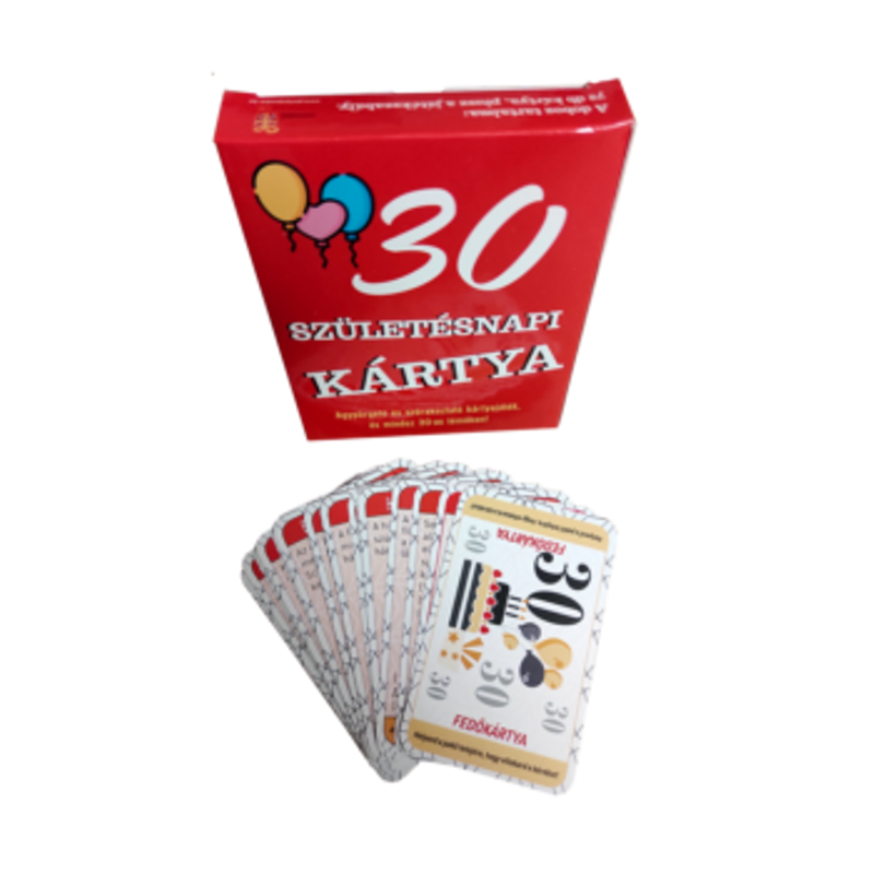 Szülinapi Ajándék Kártya Játék 30. Születésnapra