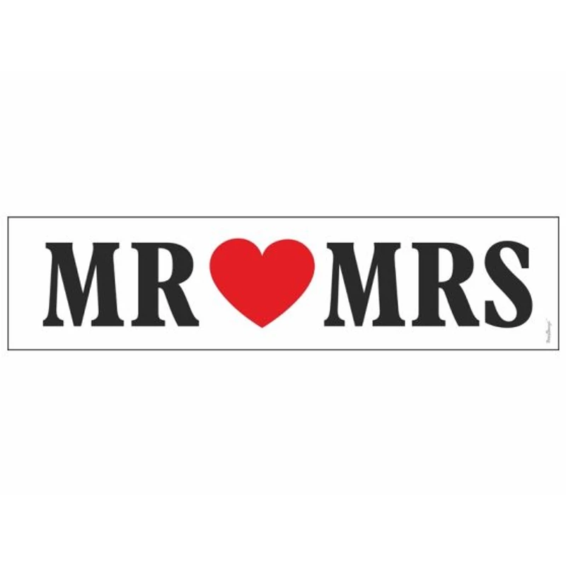 MR & MRS rendszámtábla