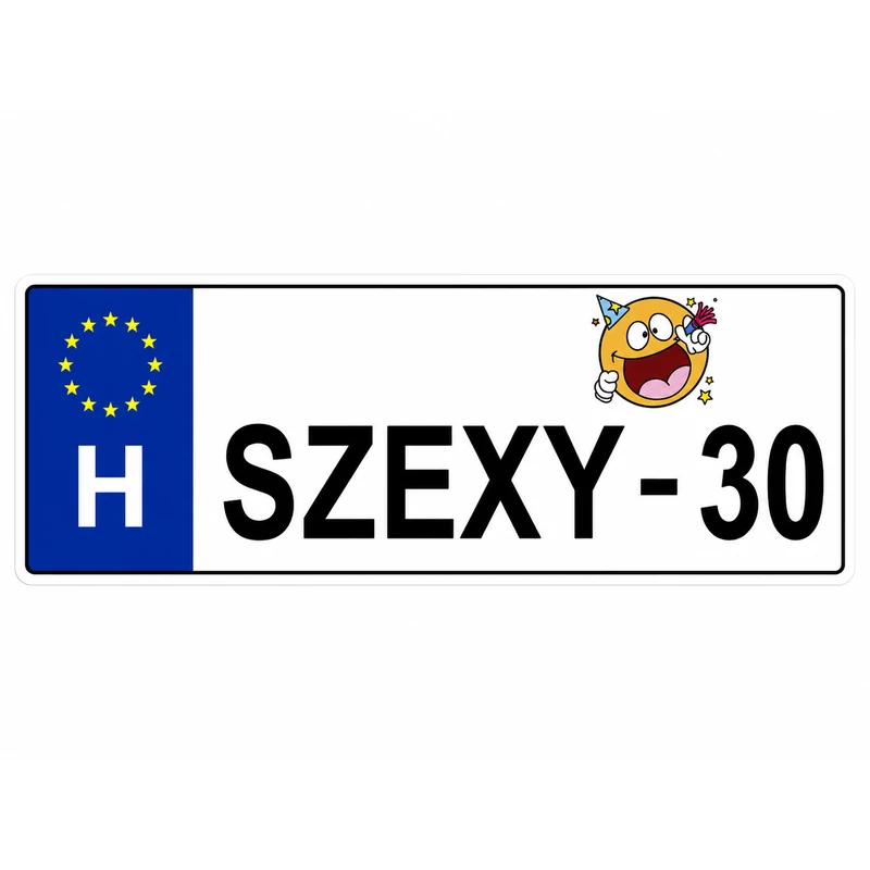 Rendszámtábla Szexy - 30