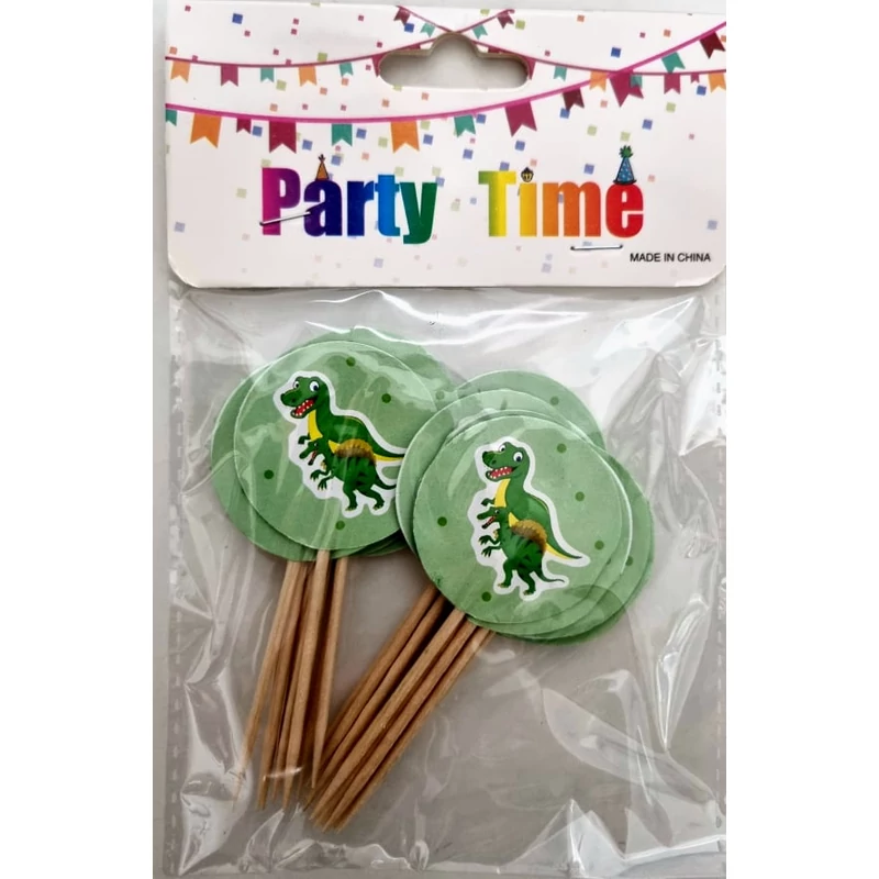 Party Time  zöld színű tortabeszúró