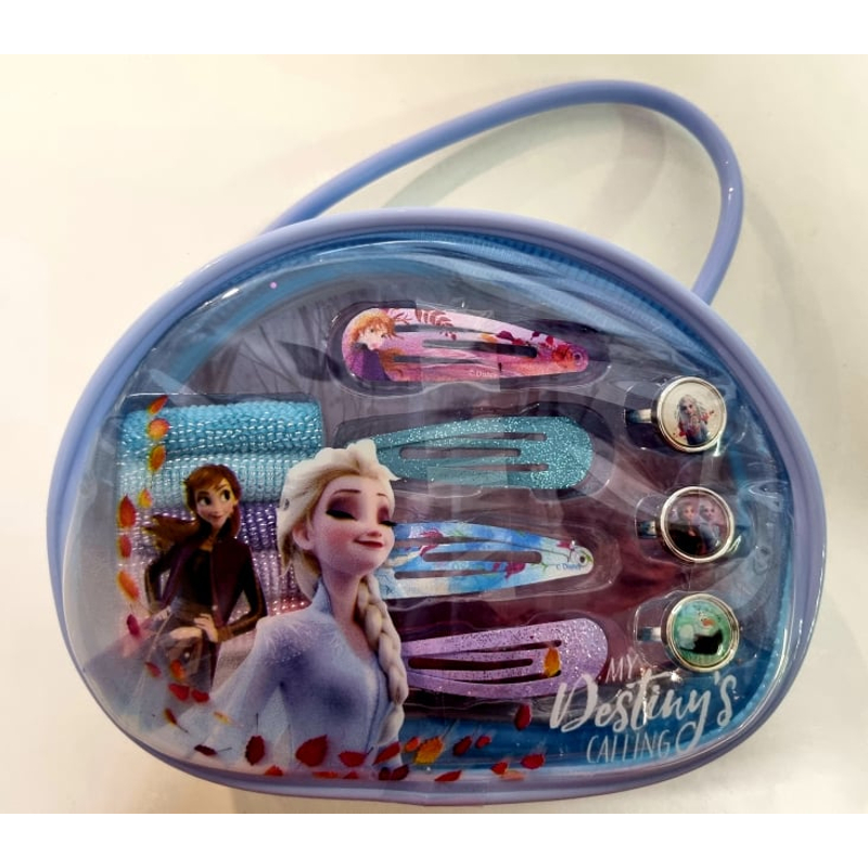 Disney Jégvarázs haj kiegészítő + neszeszer táska 