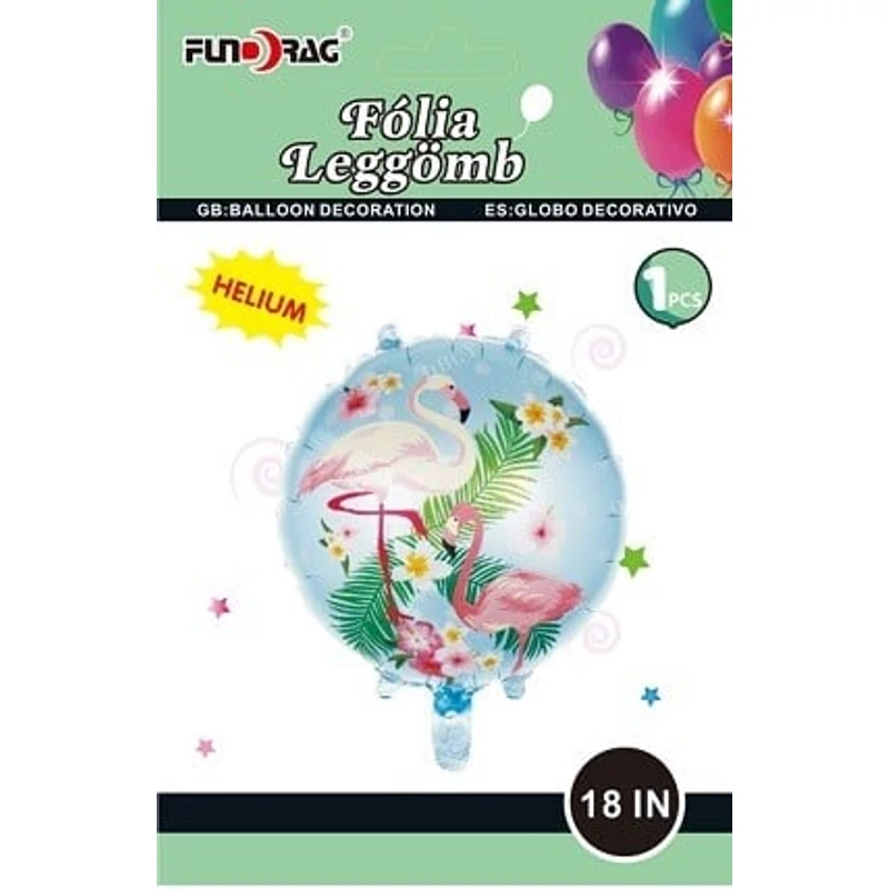 Flamingós 45 cm fólia lufi