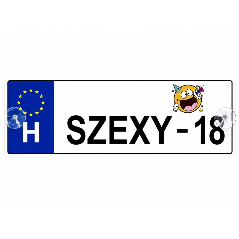 Rendszámtábla Szexy - 18