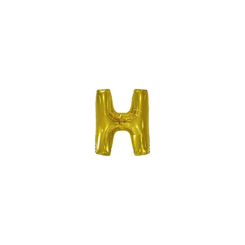 Fólia lufi "H"betű arany, 86 CM