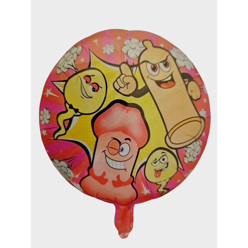 Fütyis fólia lufi lánybúcsúra, 45 cm