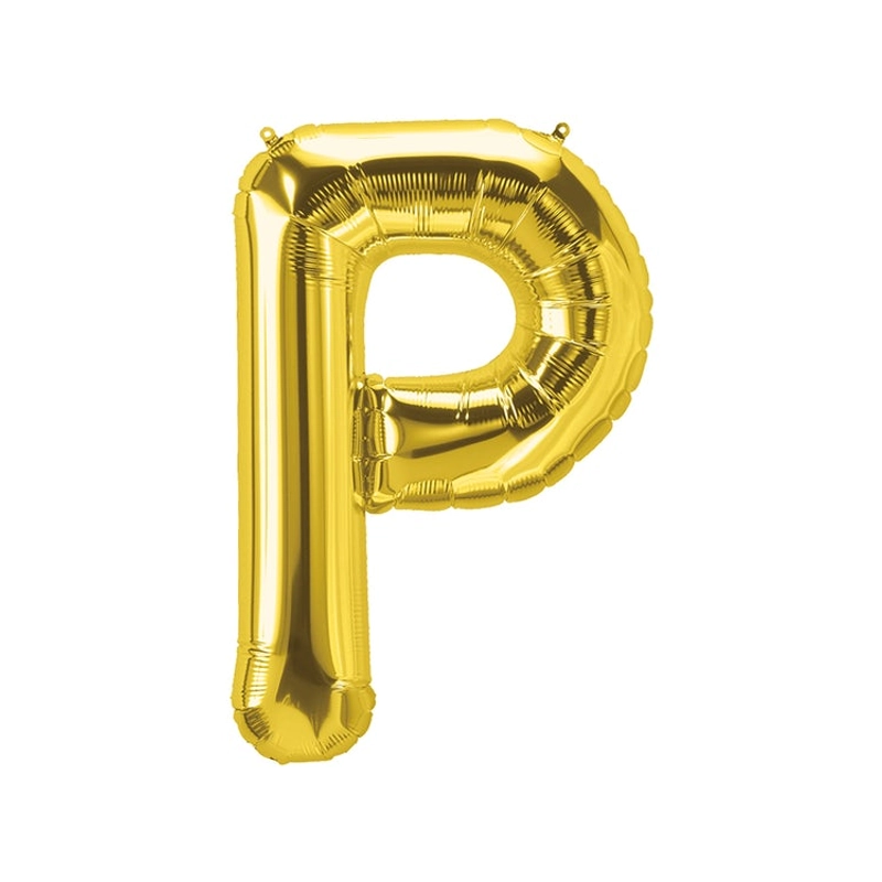 Fólia lufi"P" betű arany, 86 CM