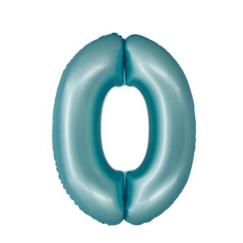 0 ás szám fólia lufi matt light blue 76 cm 