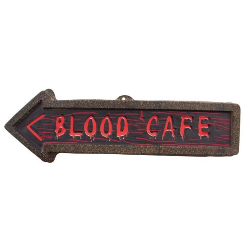 Halloween "Blood café" falidekor 