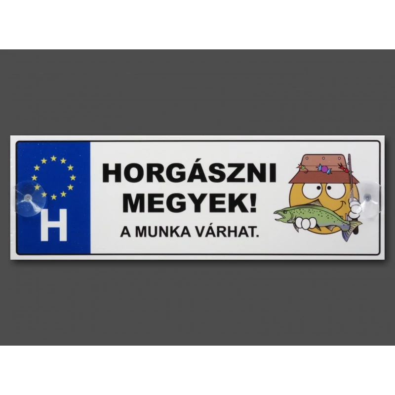 Rendszámtábla, a horgászás