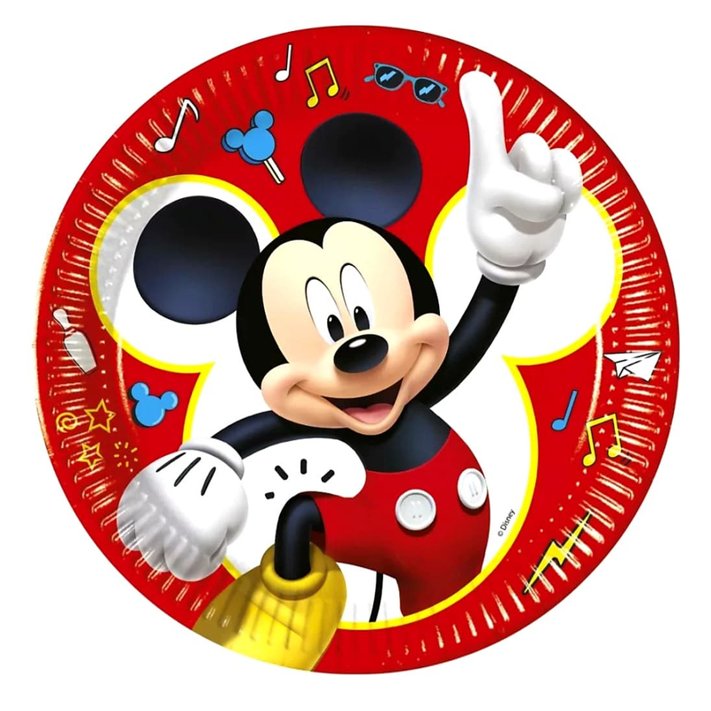 Disney Mickey papírtányér 19,5 cm, 8db
