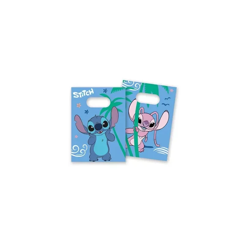 Disney Lilo és Stitch, A csillagkutya Angel papír ajándéktasak, ajándékzacskó 4 db-os