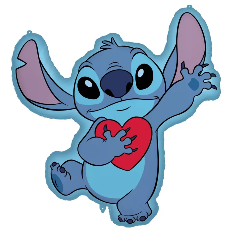 Lilo és Stitch, A csillagkutya Heart fólia lufi 86 cm