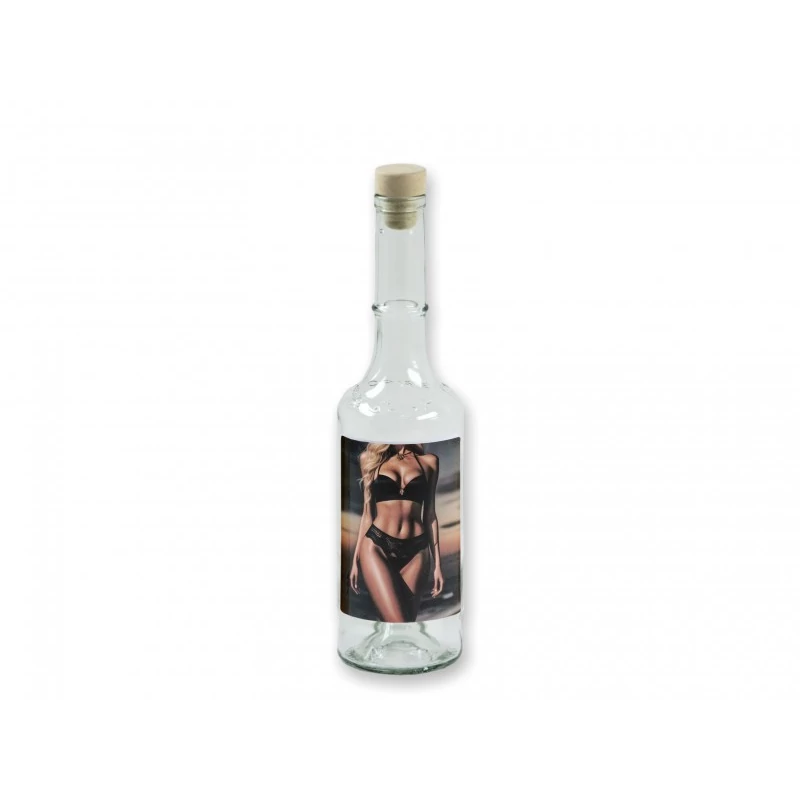 Pálinkás üveg Fekete bikinis lány 0,5l