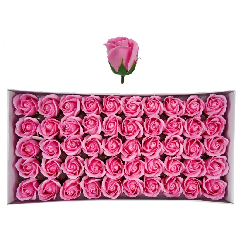 Szappanrózsa rózsaszín 1db 6cm