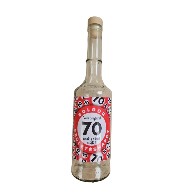 70. születésnapi ajándéküveg – 0,5 l