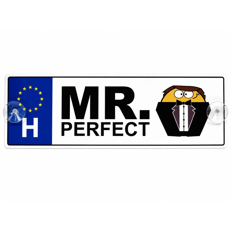 Mr. Perfect rendszámtábla
