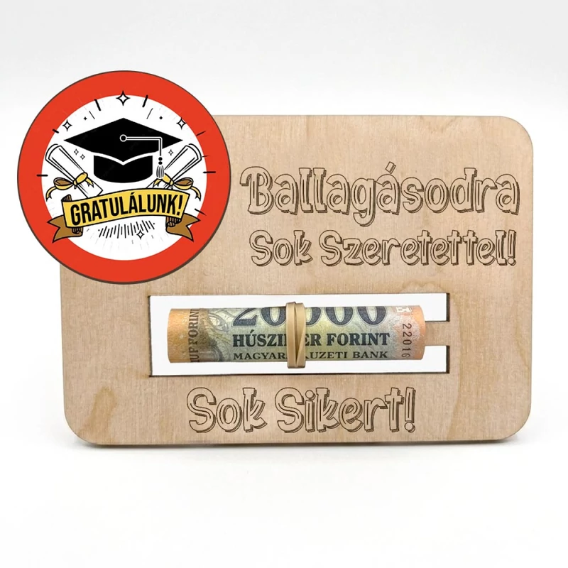 Ballagási pénzátadó – Ballagásodra sok szeretettel 