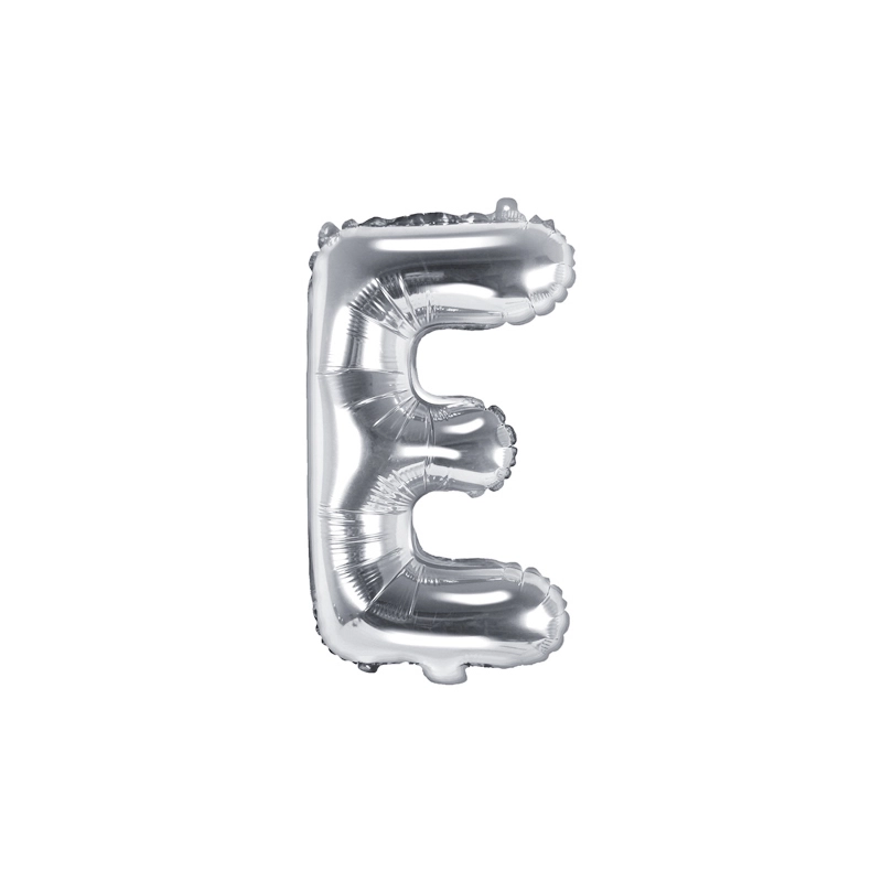 Fólia lufi "E" betű ezüst  86 CM