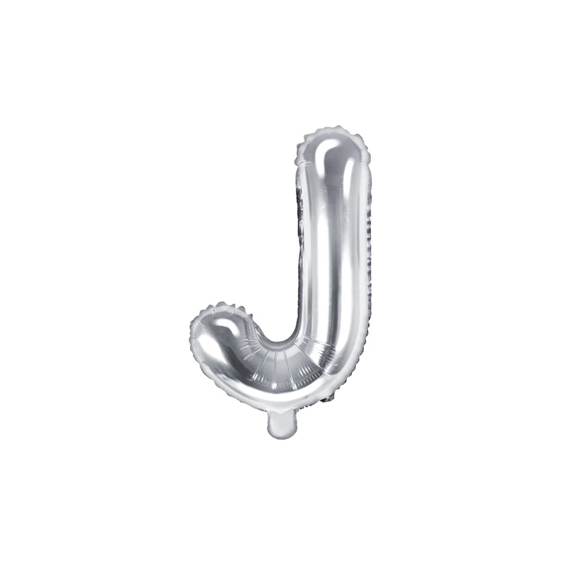 Fólia lufi "J" betű ezüst, 86 CM
